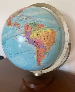 lot 70 image: Table Top Globe of the World
