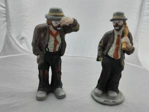 2-Flambro Emmett Kelly Jr. Figures