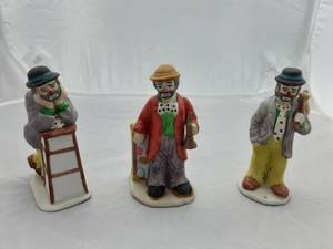 3-Flambro Emmett Kelly Jr. Figures