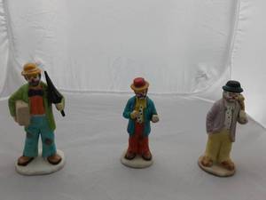 3-Flambro Emmett Kelly Jr. Figures