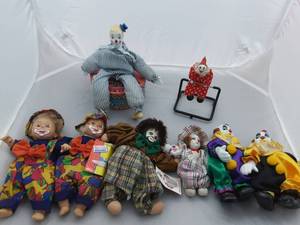 Floppy Circus Clown & Other Clown Dolls