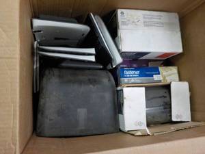 lot 15 image: large box of misc. office supplies...