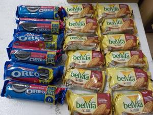 lot 48 image: Oreos and belVita bars - near or p...