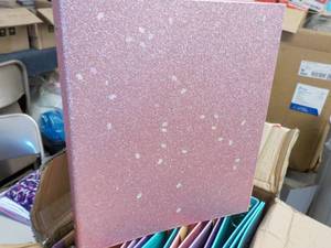 lot 68 image: Case of 10 glitter binders...