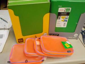 lot 69 image: pencil pouches and folders...