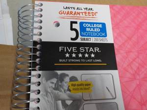 lot 70 image: 8 Five Star notebooks...