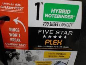 lot 80 image: 9 Five Star 1 hybrid note binders...