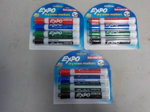 lot 99 image: dry erase markers...