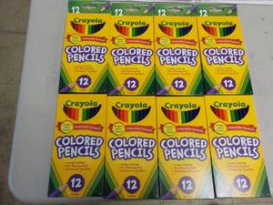 lot 102 image: colored pencils...