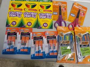 lot 104 image: School supplies...