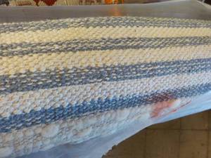 lot 112 image: Harrington Ruggle blue 57x7 area...