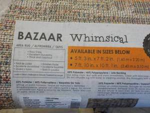 lot 114 image: Bazaar Whimsical 53x72 area rug...