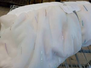 lot 127 image: crib skirt from Pottery Barn Kids...