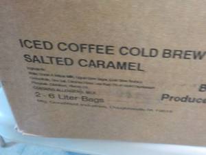 lot 135 image: 2 liter bags Iced Coffee Cold Brew ...