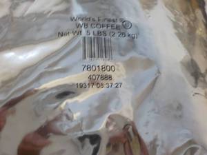 lot 154 image: 5 lb. bag Farmer Brothers superior ...