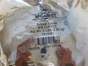 lot 173 image: 5 lb. bag McGarvey Private Estate w...