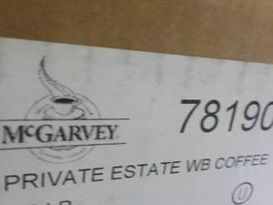 lot 177 image: 5 lb. bag McGarvey Private Estate w...