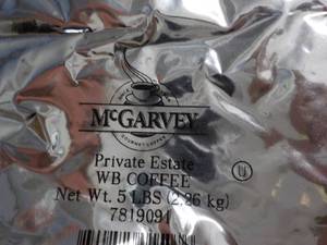 lot 178 image: 5 lb. bag McGarvey Private Estate w...