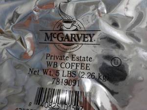 lot 179 image: 5 lb. bag McGarvey Private Estate w...