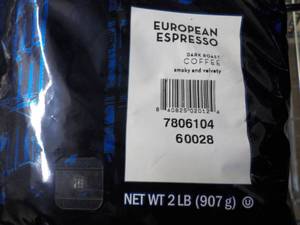 lot 184 image: 2 lb. bag Farmer Brothers Metropoli...