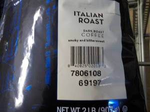 lot 185 image: 2 lb. bag Farmer Brothers Metropoli...