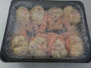 lot 217 image: Frozen Atlantic salmon with seafood...