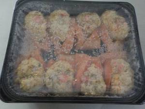 lot 221 image: Frozen Atlantic salmon with seafood...