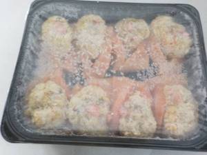 lot 222 image: Frozen Atlantic salmon with seafood...
