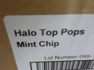 lot 228 image: Frozen 6 6 pack Halo Top Pops mint ...