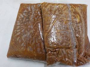 lot 239 image: 2 5 lb. bags frozen taco sauce with...
