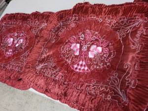 lot 278 image: set of 2 deep ruby red 32x24 Jami...
