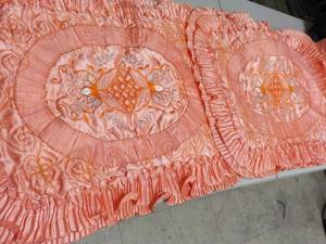 lot 280 image: set of 2 deep peach 32x24 Jamilah...