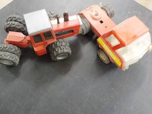 lot 298 image: 2 metal toys, MF tractor, and Tonka...