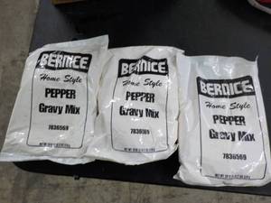 lot 305 image: 3 18 oz packages Bernice pepper gra...