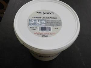 lot 314 image: 3 lb. tub Mrs. Gerrys Caramel Crun...