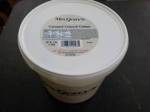 lot 318 image: 3 lb. tub Mrs. Gerrys Caramel Crun...