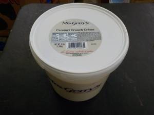lot 319 image: 3 lb. tub Mrs. Gerrys Caramel Crun...
