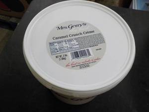 lot 320 image: 3 lb. tub Mrs. Gerrys Caramel Crun...