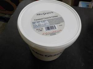lot 322 image: 3 lb. tub Mrs. Gerrys Caramel Crun...