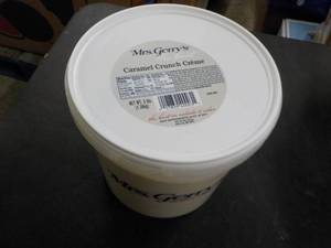 lot 323 image: 3 lb. tub Mrs. Gerrys Caramel Crun...