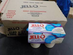 lot 325 image: Case of 6 4 packs JELL-O crme bru...
