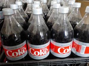 lot 345 image: Case of 12 1.25 liter bottles Diet ...