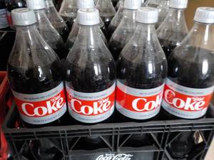 lot 346 image: Case of 12 1.25 liter bottles Diet ...