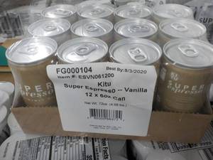 lot 383 image: 12 6 oz cans vanilla super expresso...