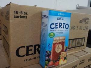 lot 385 image: 16 6 oz cartons Certo Liquid Pectin...
