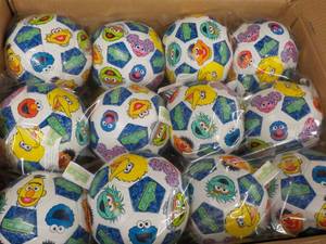 lot 389 image: Case of 48 Sesame Live soccer balls...