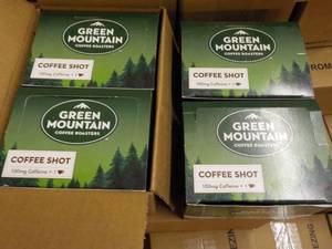 lot 393 image: 4 boxes Mocha Green Mountain coffee...