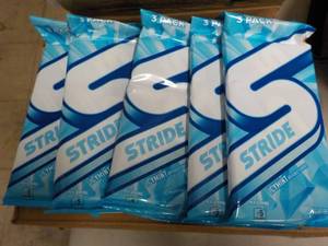 lot 399 image: 5 3-pack packages Stride icy mint g...