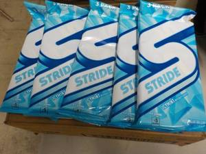 lot 400 image: 5 3-pack packages Stride icy mint g...