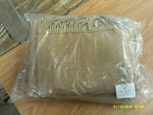 burlap panel pair 84 ...